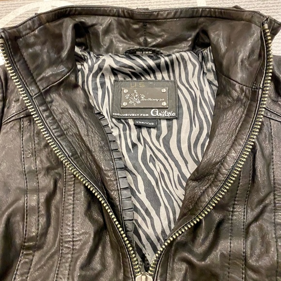 Black Mackage Leather Jacket - Picture 2 of 5